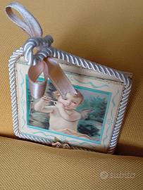 Quadro bimbo piffero vintage
