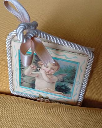 Quadro bimbo piffero vintage