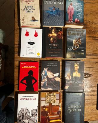 12 Libri Narrativa d'Autore e Storie-Eco-Manfredi