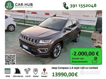 Jeep Compass 1.6 Multijet II 2WD Limited 120cv