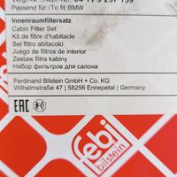 filtro aria abitacolo BMW X3 f25 