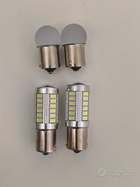 2 Coppie di lampadine led auto Ba15s