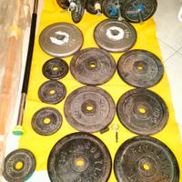 pesi dischi manubri palestra 