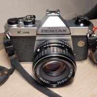 Pentax K1000 + obiettivo