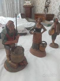 statuette presepe in terracotta 