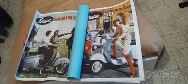 Poster stampe Vespa 50 super e sprint