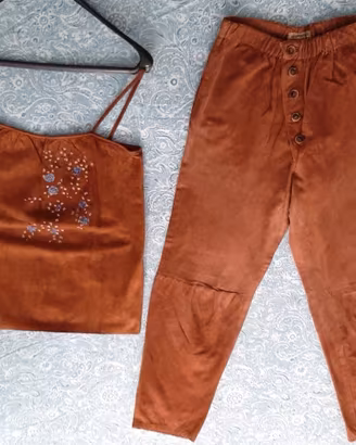 Completo vintage Mortarotti (top+pantalone) Tg. 44