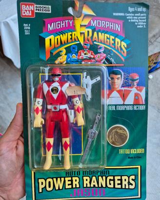 Power Rangers Auto Morphin Jason Red 1994 Bandai
