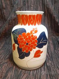 Vaso ceramica San Rocco anni 80, Italia, smaltato