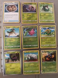 Lotto carte Pomemon Erba