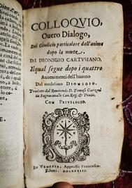 Libro antico su inferno e paradiso. Ziletti 1583