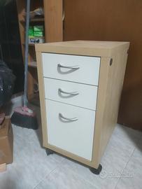 cassettiera con schedario ikea Mikael