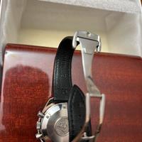 Deployant+cinturino in pelle Omega