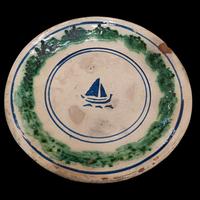 Piatto antico di Caltagirone misure 36x5cm