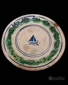 Piatto antico di Caltagirone misure 36x5cm