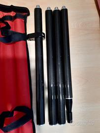 Asta GPS in fibra di carbonio lunghezza cm 180