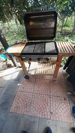 Barbecue con pietra lavica