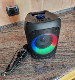 Cassa audio e microfono bluetooth x karaoke etc.