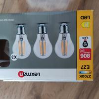 set 2 lampadine Lexman e27 filamento 