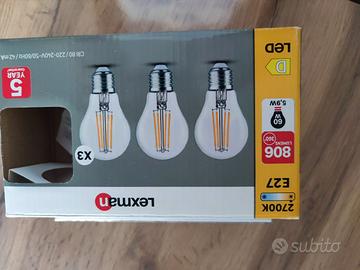 set 2 lampadine Lexman e27 filamento 