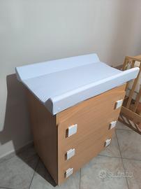 Cassettiera fasciatoio + bagnetto (Erbesi)