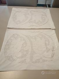 Federe ricamate a mano antiche