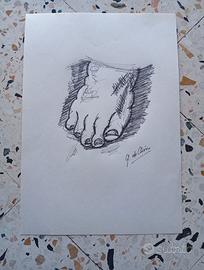 Giorgio de Chirico copia d'autore china cm33x25