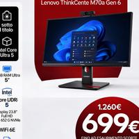 Lenovo ThinkCentre M70a Gen6 | Nuovo | Garanzia IT