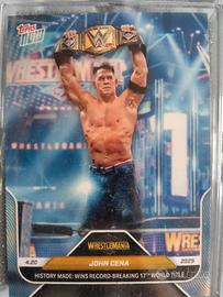 Card WWE John Cena History made record breaking 1t