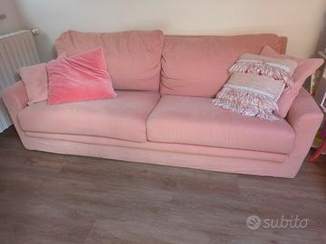 Divano rosa due posti