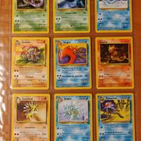 Lotto 25 Carte Pokémon Vintage Set Fossil 