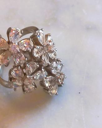 Anello fiori Swaroski