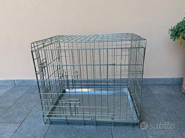 Gabbietta fondo zincato per cani/gatti/ conigli