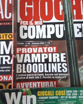 riviste video win giochi pc computer anni 2000