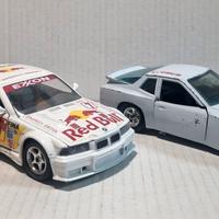 2 automodellini burago Bmw Porsche 