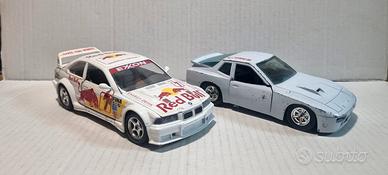 2 automodellini burago Bmw Porsche 