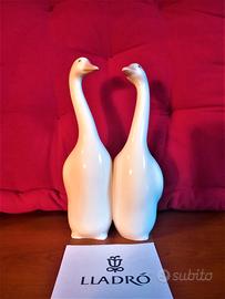 LLADRO' coppia oche in porcellana Jose' Puche