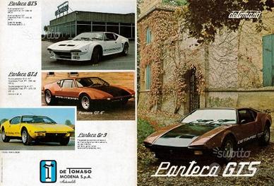 Brochure Originale De Tomaso Pantera GTS