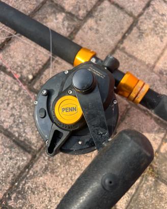 canna pesca altura traina penn 50lb tonno