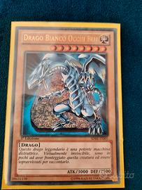 carta da gioco Yu-gi-oh! Drago Bianco Occhi Blu 