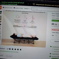 A lettino con materassino richiudibile
