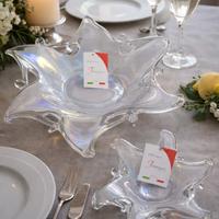 Coppia centrotavola in vetro decorativi nuovi – de