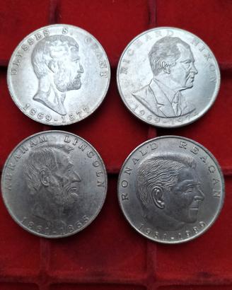 Lotto di 4 medaglie dei Presidenti LINCOLN~NIXON~R