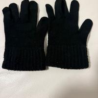 Set 2 Paia di Guanti in Maglia - Nero Unisex