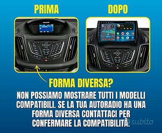 Ford Kuga KIT COMPLETO Autoradio android  2 din