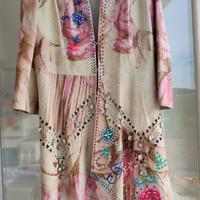 Cappottino in pelle stampata di Cavalli