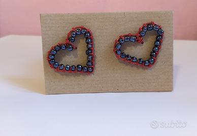 Orecchini a lobo cuore