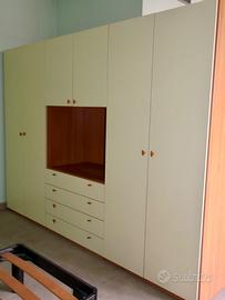 Armadio+Testata+comodino+rete singola