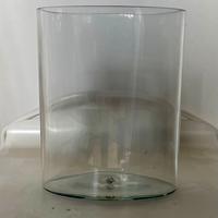 Vaso in vetro trasparente cilindrico/ovale