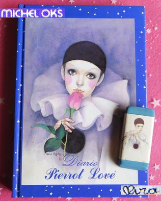 🌹 PIERROT VINTAGE 1980 Diario Agenda Gommina NEW!